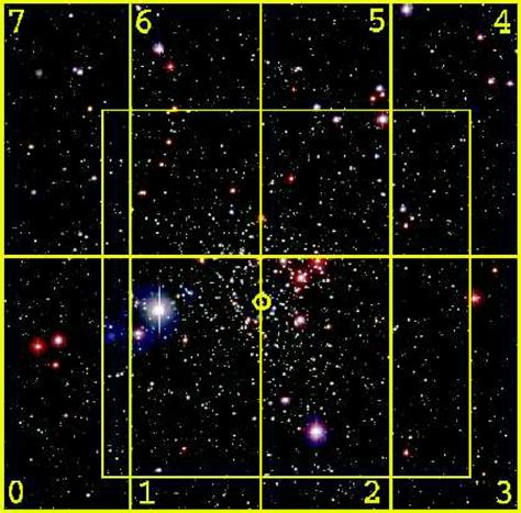 A False Color Image Of The Open Cluster Ngc Obtained With The