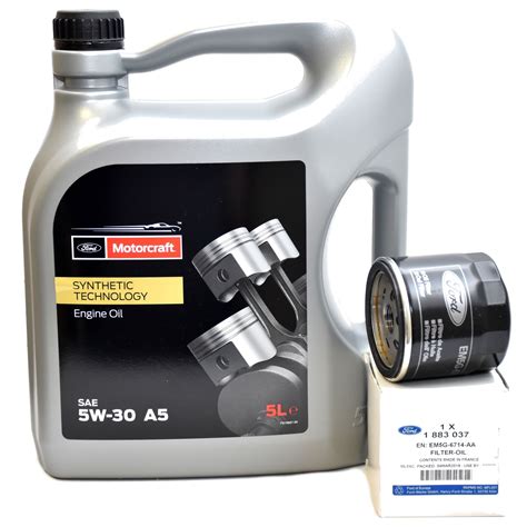 Ford Motorcraft 5W-30 Motoröl 15CF54 5 Liter + Original Ford Ölfilter ...