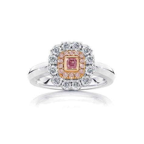 platinum  rose gold argyle pink diamond ring fine jewellery