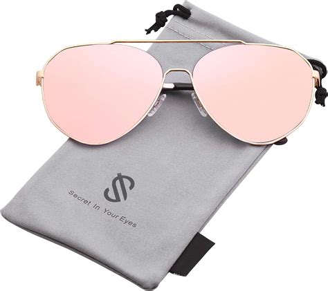 Sojos Oversized Aviator Sunglasses Mirrored Flat Lens For