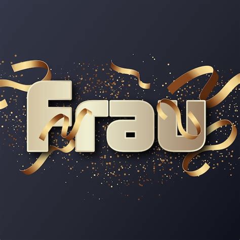 premium photo frau text effect gold jpg attractive background card photo