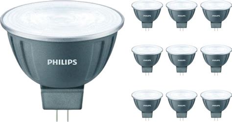 Voordeelpak 10x Philips Ledspot Lv Gu5 3 Mr16 7 5w 12v 930 24d Master