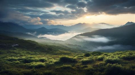 Magical Sunrise Ultra High Res Photography Of Stunning Shrubland With