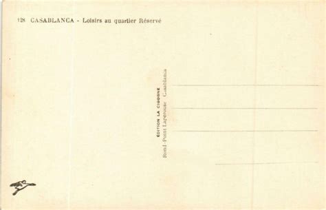 PC CPA Casablanca Quartier Prostitution Loisirs FEMALE ETHNIC NUDE A Europe France