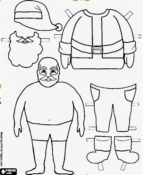 Baú da Web: Papai Noel para recortar e montar