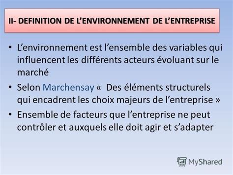 Презентация на тему Connaissance De Lentreprise A Définition I