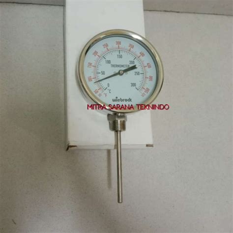 Promo Thermometer Model Raket Stainless Derajat Inch C