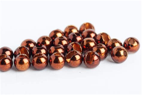 Slotted Tungsten Beads For Fly Tying Pack Metallic Coffee Mm