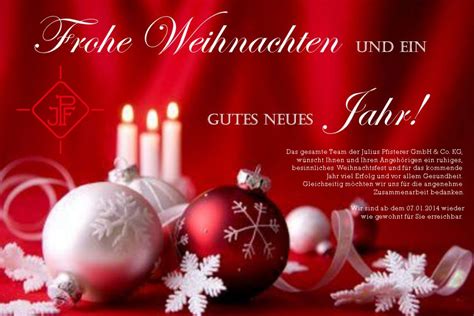 Frohe Weihnachten Und Ein Gutes Neues Jahr Juliuspfisterer Gmbh And Co Kg