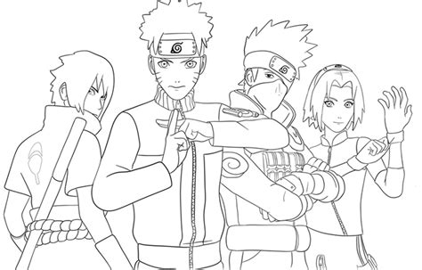 Turma Do Naruto Para Colorir - Desenhos do Naruto para Colorir: 67 Opções para Colorir