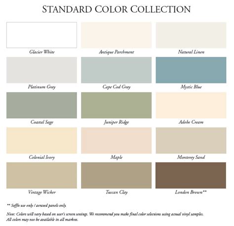 Green Vinyl Siding Color Chart Cathie Salcido