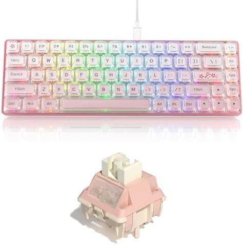 Amazon Womier W K Keyboard Gaming Wired Mechanical Keyboard Hot Swappable Keyboard