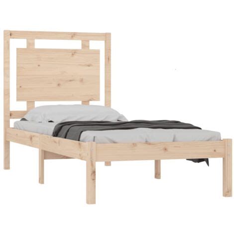 Bed Frame Without Mattress 90x190 Cm Single Solid Wood VidaXL