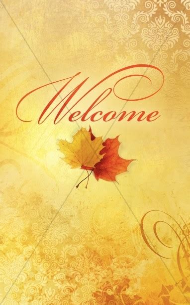 Fall Welcome Bulletin Cover Clover Media