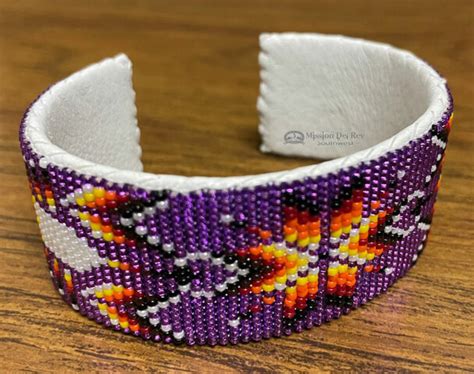 Native American Beaded Cuff Bracelet Navajo Etsy