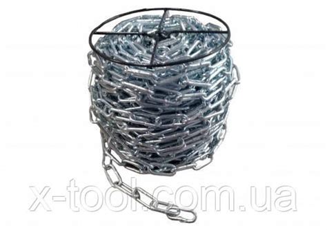 Купить Цепь с коротким звеном оцинкованная (Ø= 5 мм) 25 кг/ L= 54 м ± 1 ...