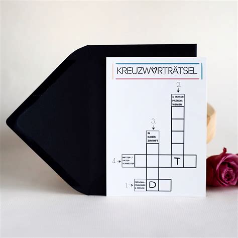 Du wirst bald Tante , Kreuzworträtsel , Schwangerschaft verkünden