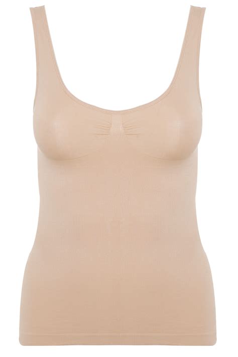 Plus Size Nude Seamless Control Vest Top Yours Clothing