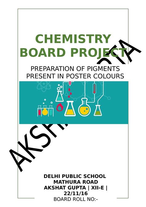 Chemistry Project For Class 12