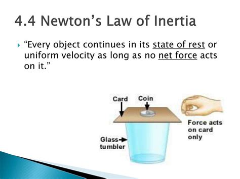 Ppt Chapter 4 Newtons First Law Of Motion Inertia Powerpoint