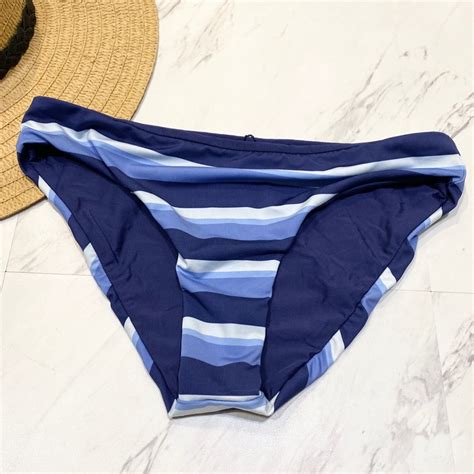 New Splendid Parallel Retro Swim Bikini Bottoms S Gem