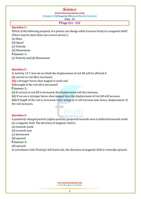 NCERT Solutions for Class 10 Science Chapter 13 for session 2022-23.