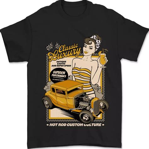 Classic Luxury Hot Rod Superior Performance Mens T Shirt Cotton Walmart