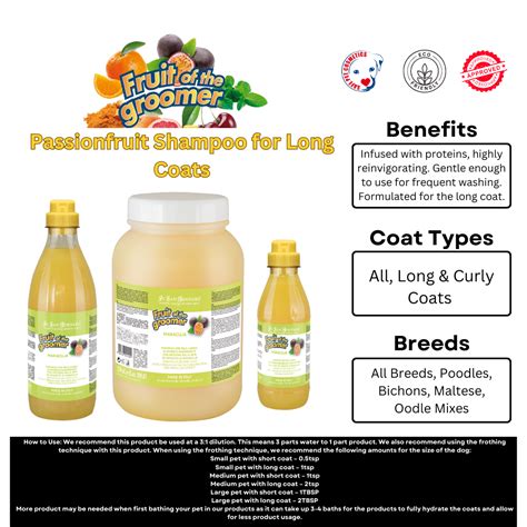 Fruit of the Groomer PASSIONFRUIT SHAMPOO – Iv San Bernard Australia