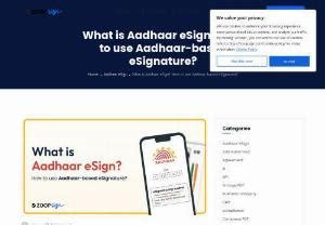 What Is Aadhaar Esign How To Use Aadhaar Based Esignature Viesearch