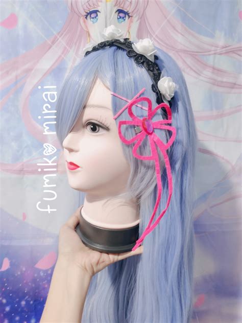 Rem Ram Rezero Cosplay Fullset Costume Wig Womens Fashion Dresses