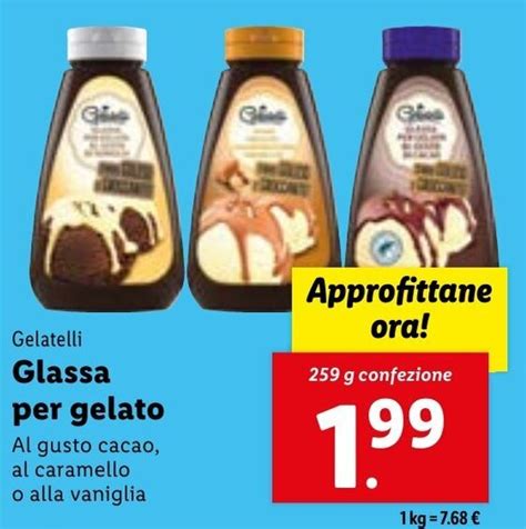 Gelatelli Glassa Per Gelato 259 G Confezione Offerta Di Lidl