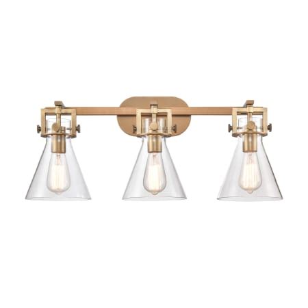 Innovations Lighting W Bb G Cl Brushed Brass Clear Newton