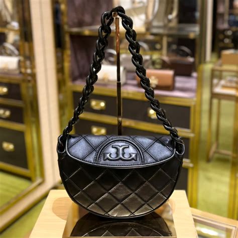 Tory Burch Mini Fleming Soft Crescent Bag Vinee Bag