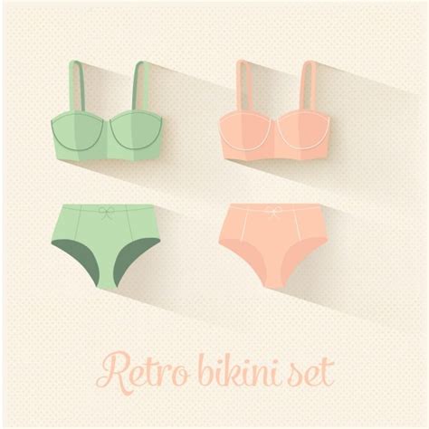 Bikini Conjunto Vector Gratis