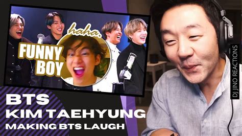 Dj Reaction To Kpop Bts Kim Taehyung Making Bts Laugh Youtube