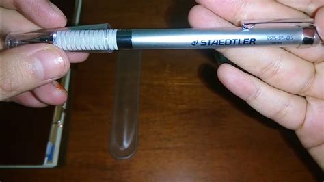 Staedtler 925 25 05 Drafting Mechanical Pencil Silver 0.5mm - YouTube
