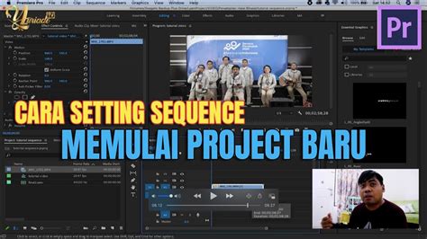 Tutorial Memulai Membuat Project Video Baru Setting Sequence Adobe Premiere Pro Youtube