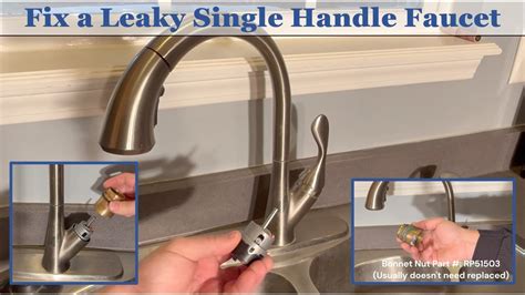 Delta Single Handle Kitchen Faucet Leak Repair Diy With Part Numbers And Tips Fix The Drip