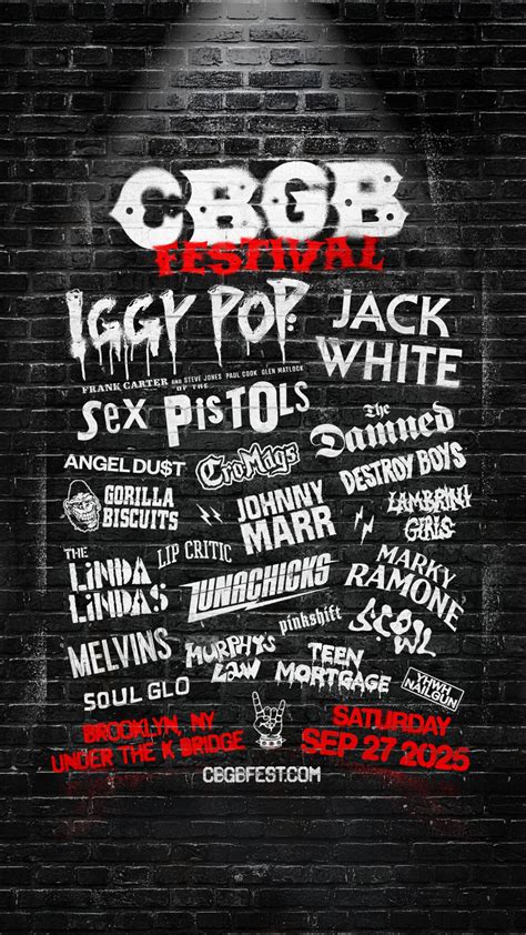 CBGB Festival Heads To Under The K Bridge With Iggy Pop Jack White Sex Pistols More