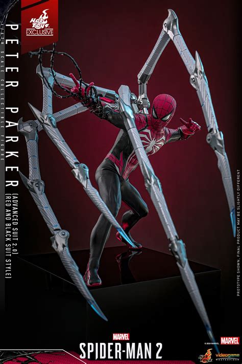 Spider Man Advanced Suit Red Black Figure Revealed By Hot Toys