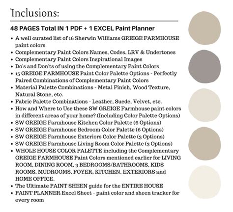 Sherwin Williams Greige Farmhouse Color Palette Nish