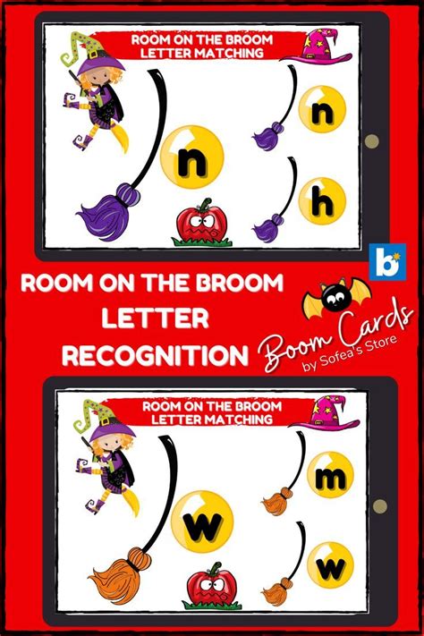 Room On The Broom Letter Recognition Boom Cards Lowercase Letters