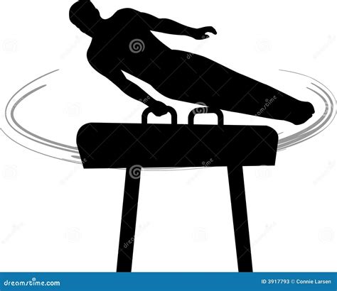 Pommel Horse Gymnastics Vector Illustration | CartoonDealer.com #69926556