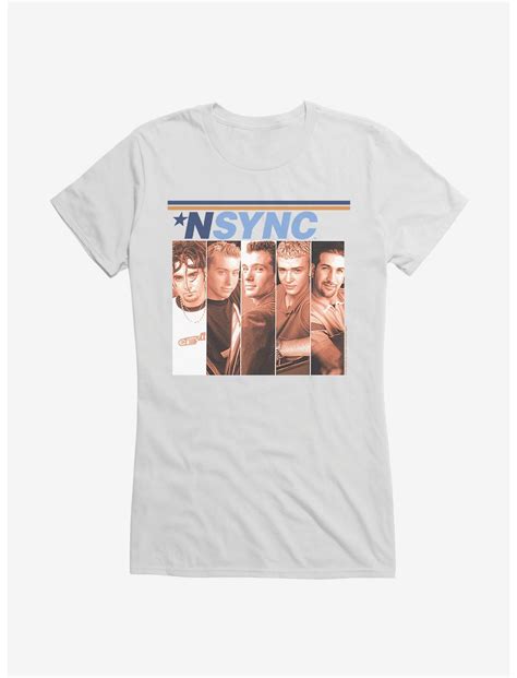 Nsync Self Titled Album Cover Girls T Shirt White Hot Topic