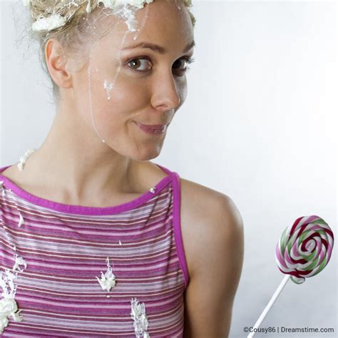 Cute Blonde With Naughty And Very Cheerful Temper Dreamstime