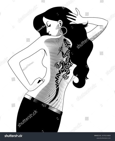 Tattoo Lizard Woman Nude Over 4 Royalty Free Licensable Stock Illustrations Drawings