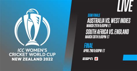 Exclusive Coverage Of The 2022 Icc Womens World Cup Semi Finals And