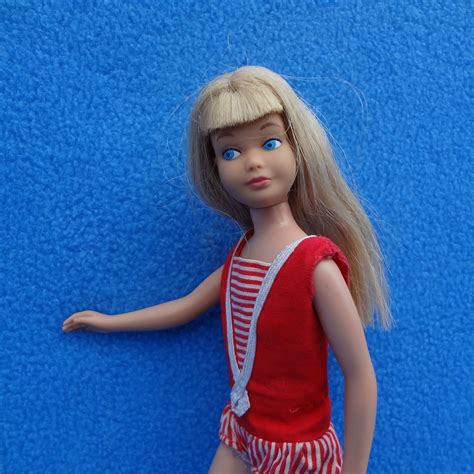 Vintage Mattel Skipper Doll Straight Legs Blonde Straight Hair Great Condition Used