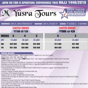 Yusra Tours Yt Weeks Hajj Packages South Africa