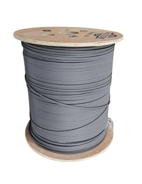 Fibra Drop De 1 Hilo Figura 8 Con Mensajero 2 FRP LSZH Gris